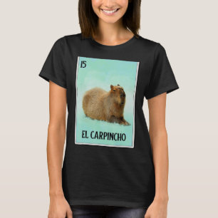 T-shirt El Carpincho Capybara Carte Humour animal Capibara