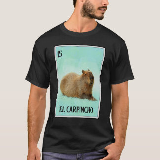 T-shirt El Carpincho Capybara Carte Humour animal Capibara