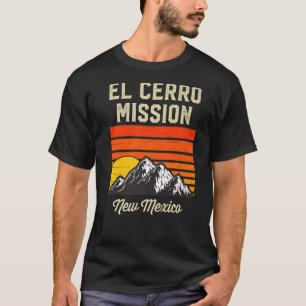 T-shirt El Cerro Mission Nouveau Mexique Retro City État U
