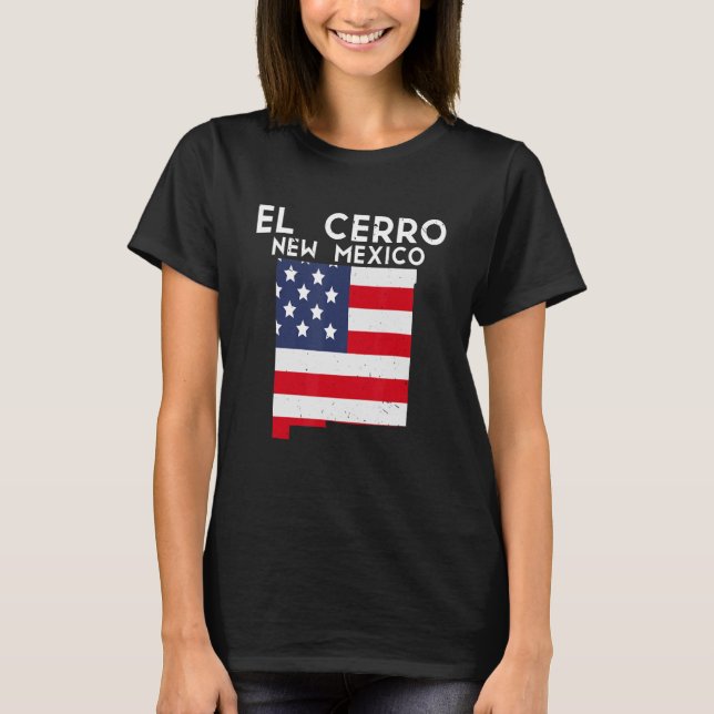 T-shirt El Cerro USA State America Travel Nouveau Mexique  (Devant)