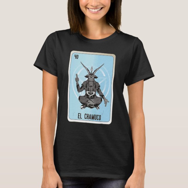 T-shirt El Chamuco Mexican Slang Lottery Bingo Cards 2 (Devant)