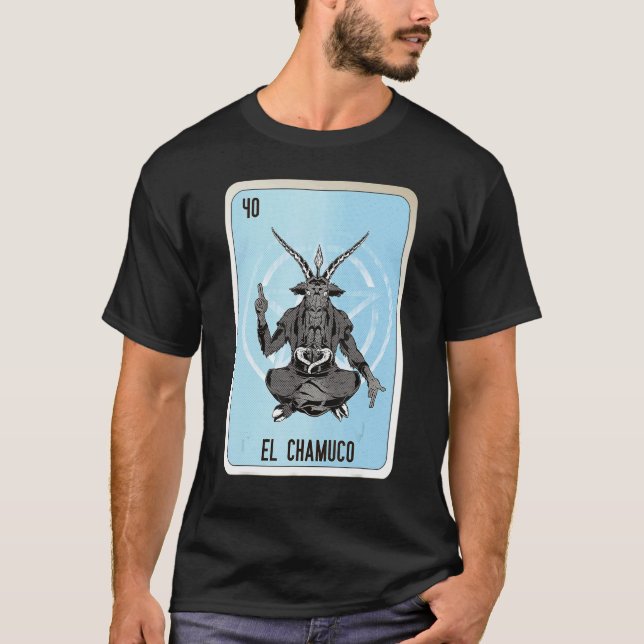 T-shirt El Chamuco Mexican Slang Lottery Bingo Cards 2 (Devant)