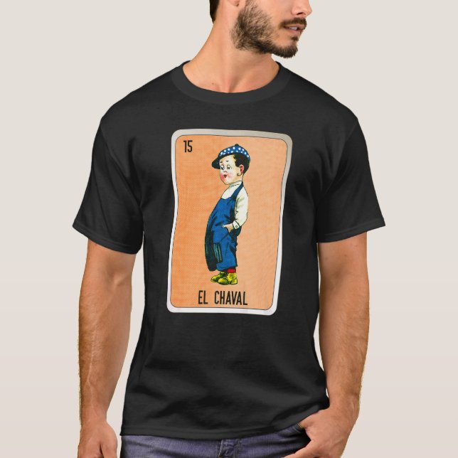 T-shirt El Chaval Mexicaine Lotterie Cartes de Bingo (Devant)