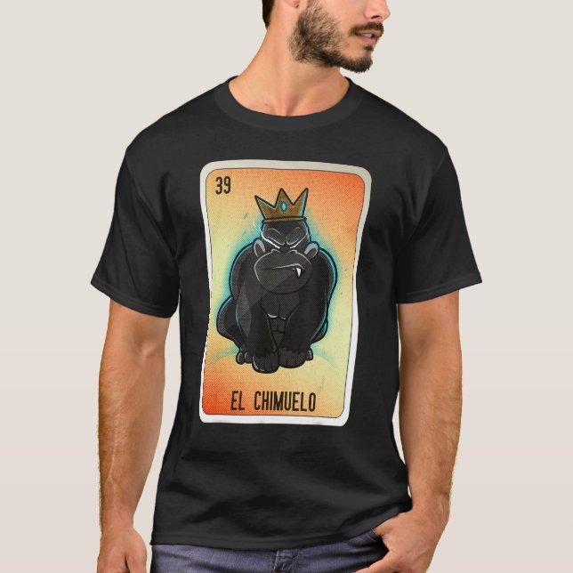 T-shirt El Chimuelo Mexican Slang Lottery Bingo Cards (Devant)