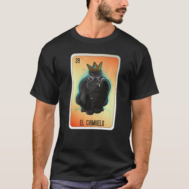 T-shirt El Chimuelo Mexican Slang Lottery Bingo Cards   (Devant)