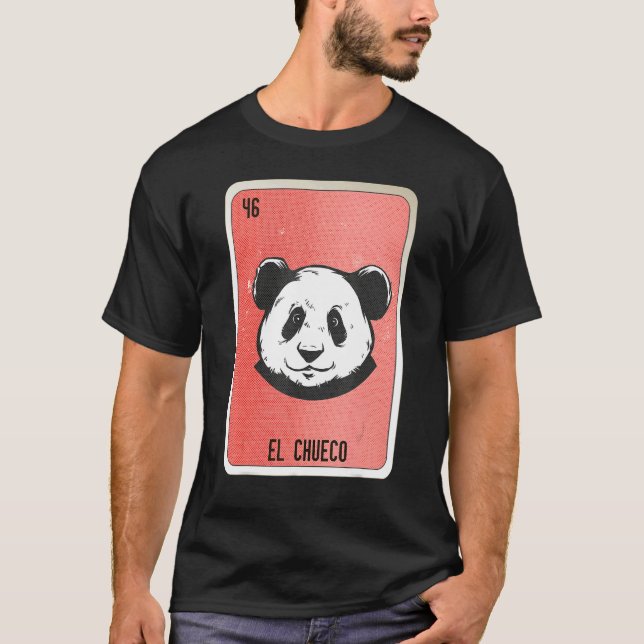 T-shirt El Chueco Mexican Slang Lottery Bingo Cards (Devant)