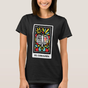 T-shirt El Corazon Design Tarot de style mexicain