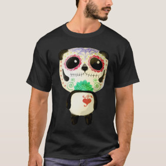 T-shirt El Dia De Los Muertos Panda