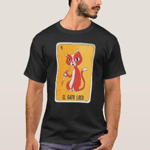 T-shirt El Gato Loco Mexicaine Lotterie Cartes de Bingo