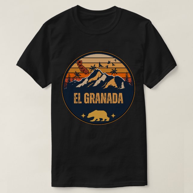 T-shirt El Granada, Californie (Design devant)
