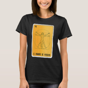 T-shirt El Hombre De Vitruvio Bingo De Loterie D'Argile Me