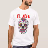 El Jefe Hommes Mexicain Boss Crâne De Sucre Jour D