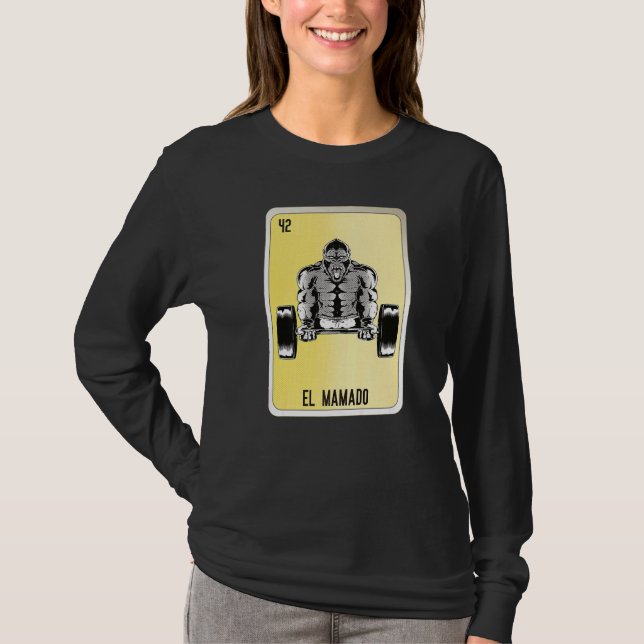 T-shirt El Mamado Mexican Slang Lottery Bingo Cards   (Devant)