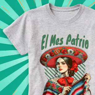 T-shirt El Mes Patrio Espagne Indépendance mexicaine Sep