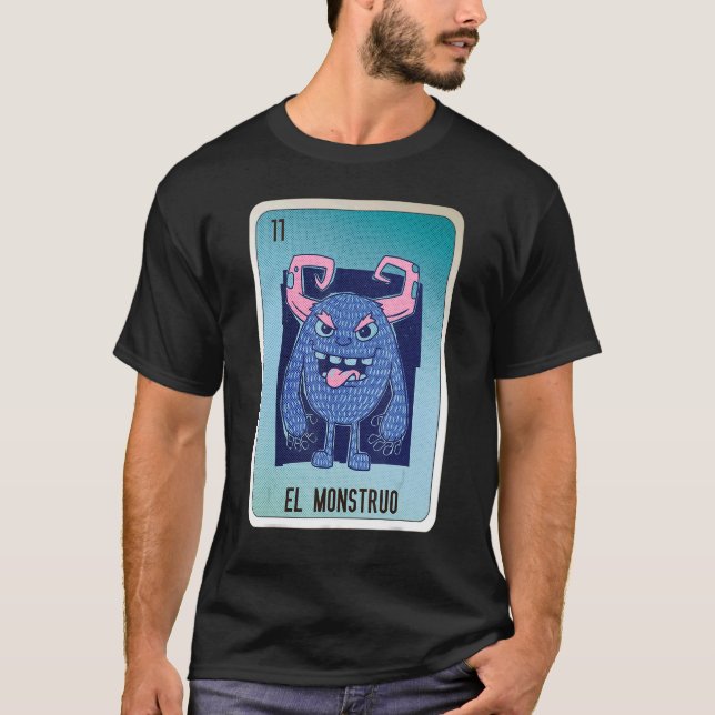 T-shirt El Monstruo Mexicaine Lotterie Bingo Cartes (Devant)