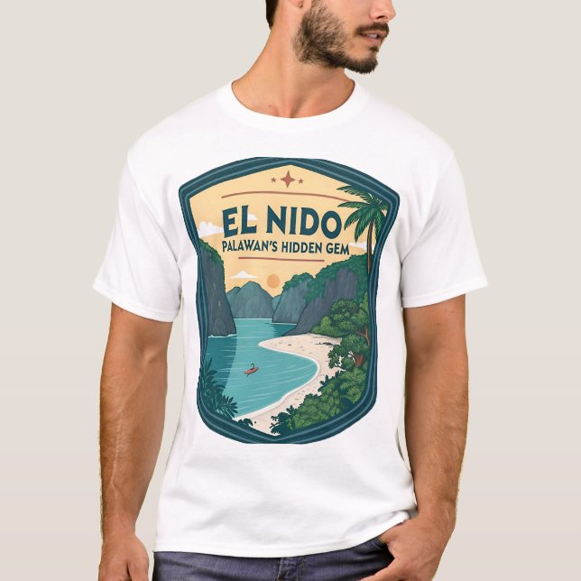 T-shirt El Nido : Le joyau caché de Palawan (Devant)