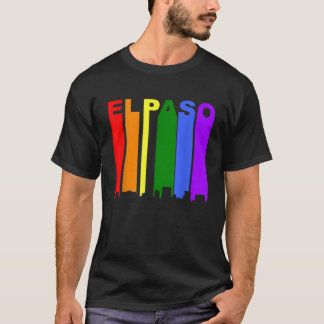 T-shirt El Paso Texas LGBTQ Gay pride Rainbow Skyline T Sh