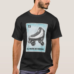 T-shirt El Patin De Ruedas Cartes De Patinage Mexicaine