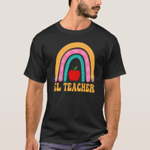 T-shirt El Professeur Rainbow Pencil Femmes Retour À L'App