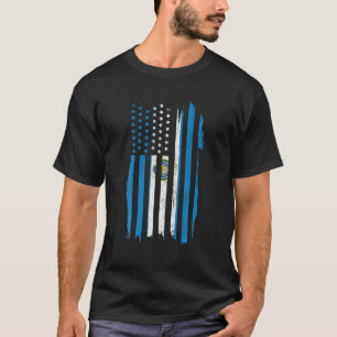 T-shirt El Salvador Américain Pavillon Salvadorien Pride 