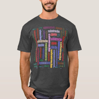 T-shirt El Salvador argot espagnol mot salvadorien nuage