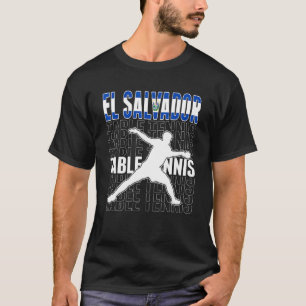 T-shirt El Salvador Fans de tennis de table Drapeau salvad