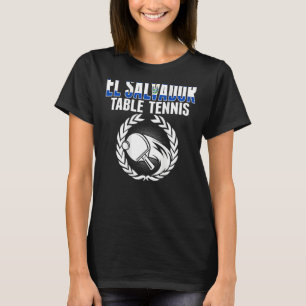 T-shirt El Salvador Fans de tennis de table Drapeau salvad