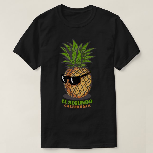 T-shirt El Sedo California CA Cute Pineappé Lunettes de so (Design devant)