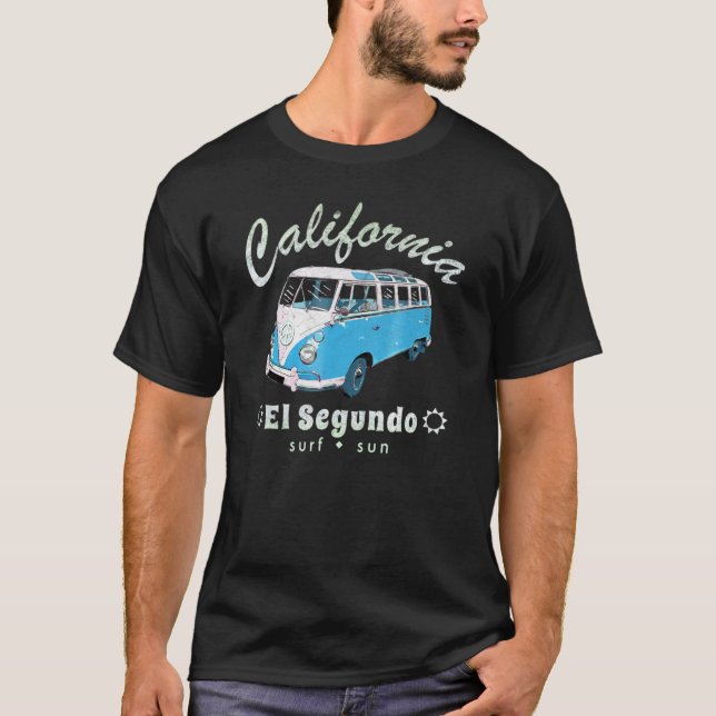 T-shirt El Segundo California Surf Van (Devant)