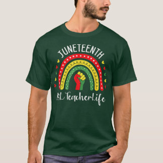 T-shirt El Teacher 18ème anniversaire de la liberté noire 