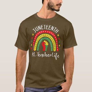 T-shirt El Teacher 18ème anniversaire de la liberté noire 