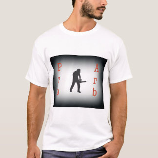 T-shirt Élagueur arboricole tronçonneuse présente.
