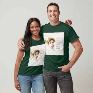 T-shirt Eleanor Roosevelt & Grandes Esprits Citation Unise
