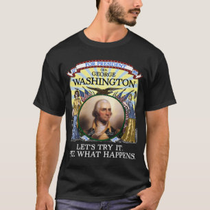 T-shirt Élection 1789 de George Washington (foncée)