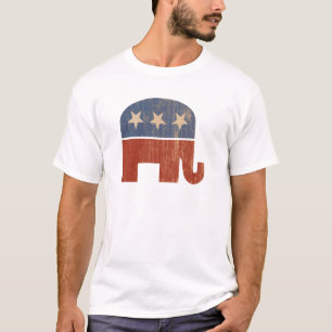 T-shirt Élection 2012 républicaine d'éléphant