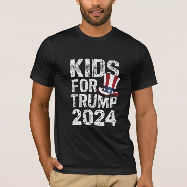 T-shirt Élection américaine 2024 de Kids For Trump (Devant)