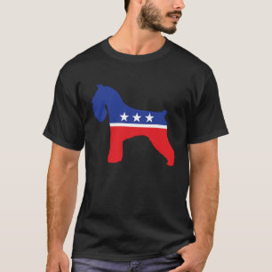T-shirt Élection du symbole politique du chien Schnauzer m