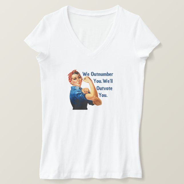 T-shirt Élection pour les droits de la femme 2024 - Femmes (Design devant)