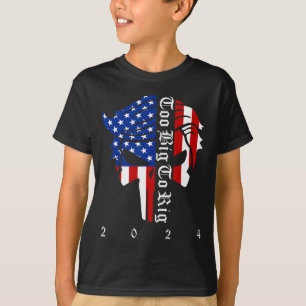 T-shirt Élection Trump 2024 trop grosse pour truquer Re co
