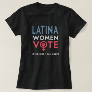 T-shirt Électorale Latina Womens Right Vote 2022