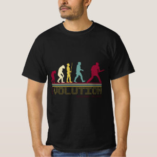 T-shirt Electric Guitar Player Guitarist Evolution Funny R