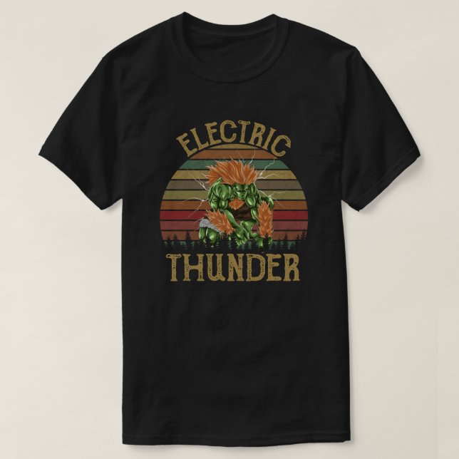 T-shirt Electric Thunder Arcade Fighting Fury (Design devant)