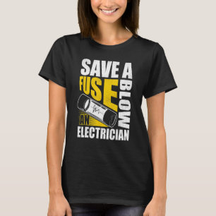 T-shirt Electrician Art Men Femmes Fuses électriques Ingén