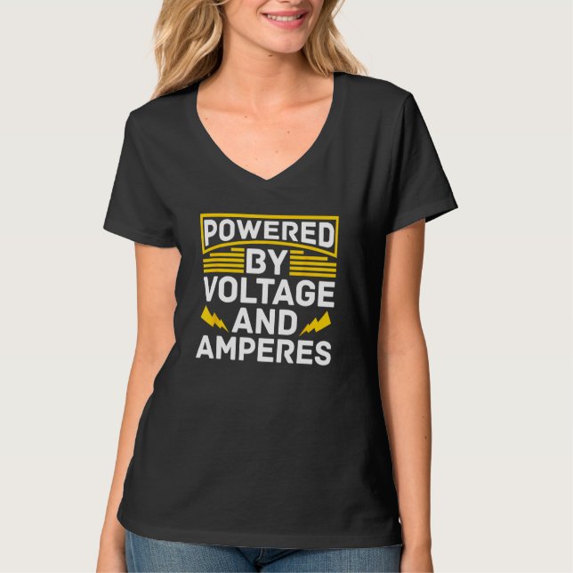 T-shirt Electrician Engineer Lineman Construction Electric (Devant)