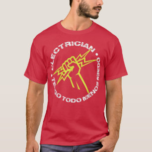 T-shirt Electrician Lineman Engineering Electricity Light