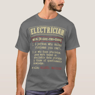 T-shirt Electrician see Wizard Magician