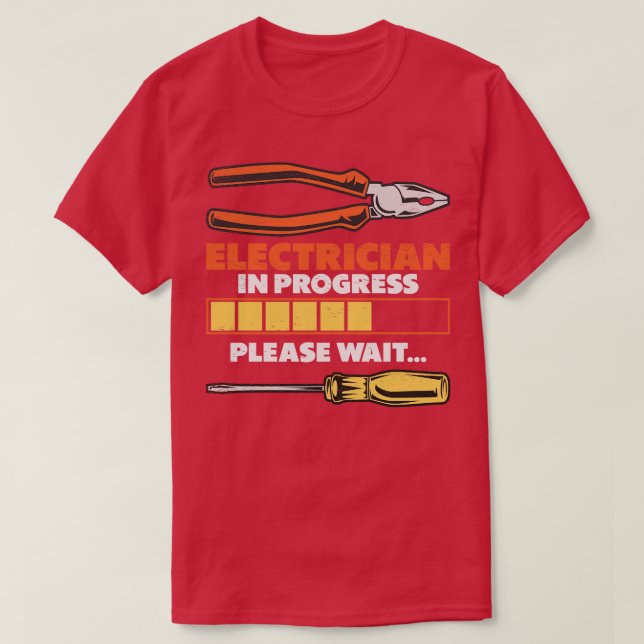 T-shirt Électricien Apprentice Chargement Journeyman (Design devant)