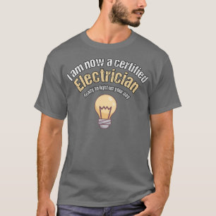 T-shirt Électricien Apprentissage Diplôme Idée cadeau
