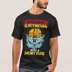 T-shirt Électricien Courte Fuse Electricielle