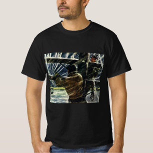 T-shirt Électricien d'affaires vintage travaillant dans un